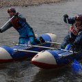 Рафтмастеровский катамаран такой красивый, что жалко в воду макать.
            