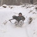 
      Скользко. Единственный возможный способ спуска с горок, это полировка снежного покрова собственным копчиком.
    